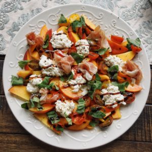 Peach and Burrata Salad