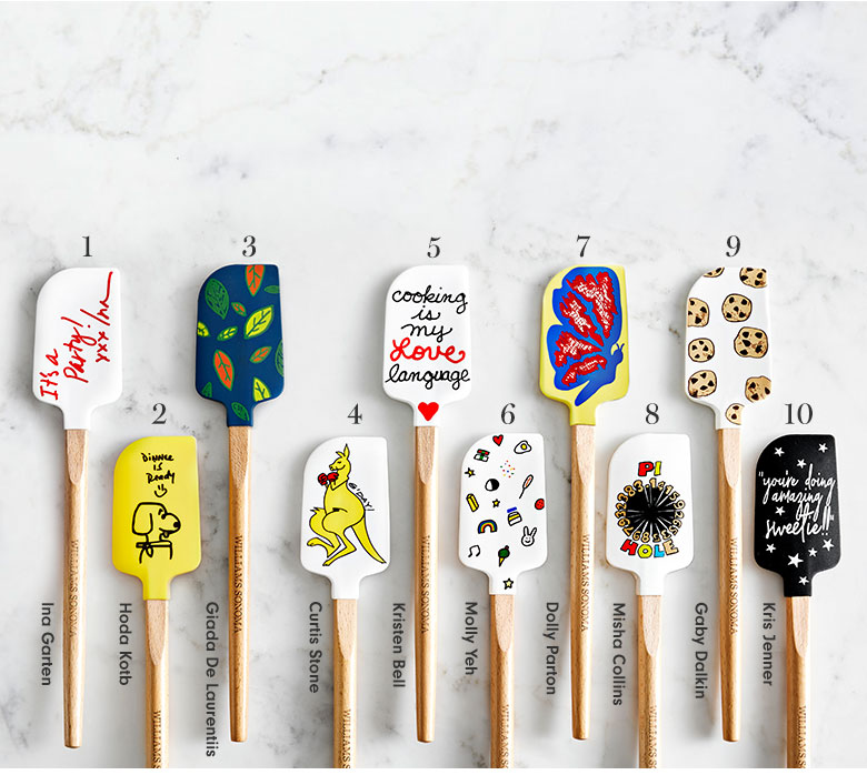 Different spatulas from Williams Sonoma