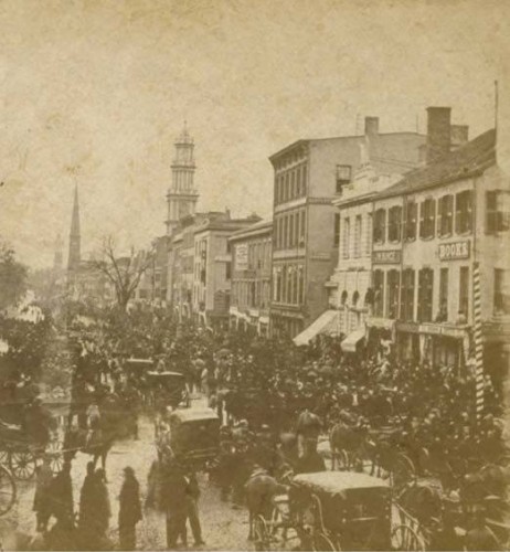 Election day, Main Street, Hartford, 1867 - Connecticut Historical Society